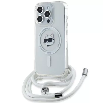   Karl Lagerfeld KLHMP14XHCCHNT IML Choupette Head & Cord Magsafe iPhone 14 Pro Max 6.7" hátlap, tok, átlátszó