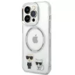 Karl Lagerfeld KLHMP14XHKCT iPhone 14 Pro Max 6.7 "hátlap, tok, átlátszó /, átlátszó Karl & Choupette Alumínium Magsafe