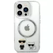 Karl Lagerfeld KLHMP14XHKCT iPhone 14 Pro Max 6.7 "hátlap, tok, átlátszó /, átlátszó Karl & Choupette Alumínium Magsafe