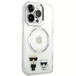 Karl Lagerfeld KLHMP14XHKCT iPhone 14 Pro Max 6.7 "hátlap, tok, átlátszó /, átlátszó Karl & Choupette Alumínium Magsafe