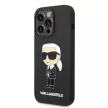 Karl Lagerfeld KLHMP14XSNIKBCK Silicone Ikonik Magsafe iPhone 14 Pro Max 6.7" hátlap, tok, fekete