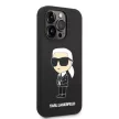 Karl Lagerfeld KLHMP14XSNIKBCK Silicone Ikonik Magsafe iPhone 14 Pro Max 6.7" hátlap, tok, fekete