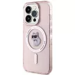 Karl Lagerfeld KLHMP15LHFCCNOP IML Choupette MagSafe iPhone 15 Pro 6.1", hátlap, tok, rózsaszín