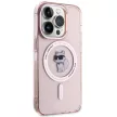 Karl Lagerfeld KLHMP15LHFCCNOP IML Choupette MagSafe iPhone 15 Pro 6.1", hátlap, tok, rózsaszín