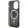 Karl Lagerfeld KLHMP15LHGKKCNOK Karl&Choupette Glitter MagSafe iPhone 15 Pro 6.1", hátlap, tok, fekete