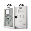 Karl Lagerfeld iPhone 15 Pro IML Choupette Head Metal Frame KLHMP15LHLSCHK MagSafe hátlap, tok, fekete