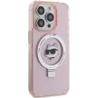 Karl Lagerfeld KLHMP15LHMRSCHP Choupette Head MagSafe Ring iPhone 15 Pro 6.1", hátlap, tok, rózsaszín