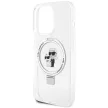 Karl Lagerfeld KLHMP14LHMRSKCH Ring Stand Karl&Choupette MagSafe iPhone 14 Pro 6.1", hátlap, tok, fehér
