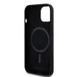 Karl Lagerfeld iPhone 15 Pro Liquid Silicone Double Heads KLHMP15LSKCHPPLK MagSafe hátlap, tok, fekete