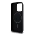Karl Lagerfeld iPhone 15 Pro Liquid Silicone Double Heads KLHMP15LSKCHPPLK MagSafe hátlap, tok, fekete
