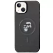 Karl Lagerfeld KLHMP15MHGKCNOK Karl&Choupette Glitter MagSafe iPhone 14 Plus/15 Plus 6.7", hátlap, tok, fekete