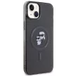 Karl Lagerfeld KLHMP15MHGKCNOK Karl&Choupette Glitter MagSafe iPhone 14 Plus/15 Plus 6.7", hátlap, tok, fekete
