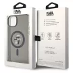 Karl Lagerfeld KLHMP15MHGKCNOK Karl&Choupette Glitter MagSafe iPhone 14 Plus/15 Plus 6.7", hátlap, tok, fekete