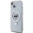 Karl Lagerfeld KLHMP15MHMRSCHH rózsaszín-hátlap, tok, iPhone 14 Plus/15 Plus 6.7", hátlap, tok, fehér