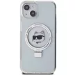 Karl Lagerfeld KLHMP15MHMRSCHH rózsaszín-hátlap, tok, iPhone 14 Plus/15 Plus 6.7", hátlap, tok, fehér