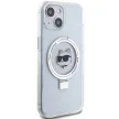 Karl Lagerfeld KLHMP15MHMRSCHH rózsaszín-hátlap, tok, iPhone 14 Plus/15 Plus 6.7", hátlap, tok, fehér