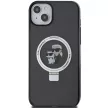 Karl Lagerfeld KLHMP15MHMRSKCK Ring Stand Karl&Choupette MagSafe iPhone 14 Plus/15 Plus 6.7 ", hátlap, tok, fekete