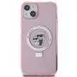 Karl Lagerfeld KLHMP15MHMRSKCP Ring Stand Karl&Choupette MagSafe iPhone 15 Plus tok, rózsaszín