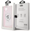 Karl Lagerfeld KLHMP15MHMRSKCP Ring Stand Karl&Choupette MagSafe iPhone 15 Plus tok, rózsaszín