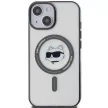 Karl Lagerfeld KLHMP15SHCHNOTK iPhone 15 6.1" hátlap, tok, átlátszó IML Choupette's Head MagSafe IML Choupette's Head MagSafe