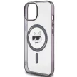 Karl Lagerfeld KLHMP15SHCHNOTK iPhone 15 6.1" hátlap, tok, átlátszó IML Choupette's Head MagSafe IML Choupette's Head MagSafe