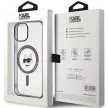 Karl Lagerfeld KLHMP15SHCHNOTK iPhone 15 6.1" hátlap, tok, átlátszó IML Choupette's Head MagSafe IML Choupette's Head MagSafe
