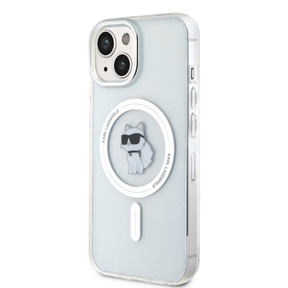 Karl Lagerfeld iPhone 13/14/15 IML Choupette MagSafe (KLHMP15SHFCCNOT) Magsafe kompatibilis hátlap, tok, átlátszó