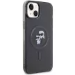 Karl Lagerfeld iPhone 15 Karl&Choupette Glitter MagSafe (KLHMP15SHGKCNOK) MagSafe hátlap, tok, fekete