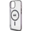 Karl Lagerfeld KLHMP15SHKHNOTK Crossbody IML Karl Head MagsafeiPhone 15 6.1" hátlap, tok, átlátszó