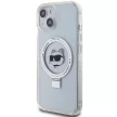 Karl Lagerfeld iPhone 15 Karl&Choupette Glitter MagSafe (KLHMP15SHMRSCHH) MagSafe hátlap, tok, fehér