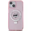 Karl Lagerfeld iPhone 15 Karl&Choupette Glitter MagSafe (KLHMP15SHMRSCHP) MagSafe hátlap, tok, rózsaszín