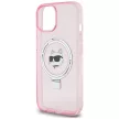 Karl Lagerfeld iPhone 15 Karl&Choupette Glitter MagSafe (KLHMP15SHMRSCHP) MagSafe hátlap, tok, rózsaszín