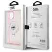 Karl Lagerfeld iPhone 15 Karl&Choupette Glitter MagSafe (KLHMP15SHMRSCHP) MagSafe hátlap, tok, rózsaszín