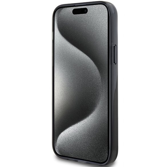Karl Lagerfeld iPhone 13/14/15 Ring Stand Karl&Choupettte MagSafe (KLHMP15SHMRSKCK) Magsafe kompatibilis hátlap, tok, fekete