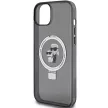 Karl Lagerfeld iPhone 15 Ring Stand Karl&Choupettte MagSafe (KLHMP15SHMRSKCK) MagSafe hátlap, tok, fekete