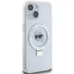 Karl Lagerfeld KLHMP15SHMRSKHH Ring Stand Karl Head MagSafe iPhone 15 6.1", hátlap, tok, fehér