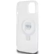 Karl Lagerfeld KLHMP15SHMRSKHH Ring Stand Karl Head MagSafe iPhone 15 6.1", hátlap, tok, fehér