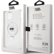 Karl Lagerfeld KLHMP15SHMRSKHH Ring Stand Karl Head MagSafe iPhone 15 6.1", hátlap, tok, fehér