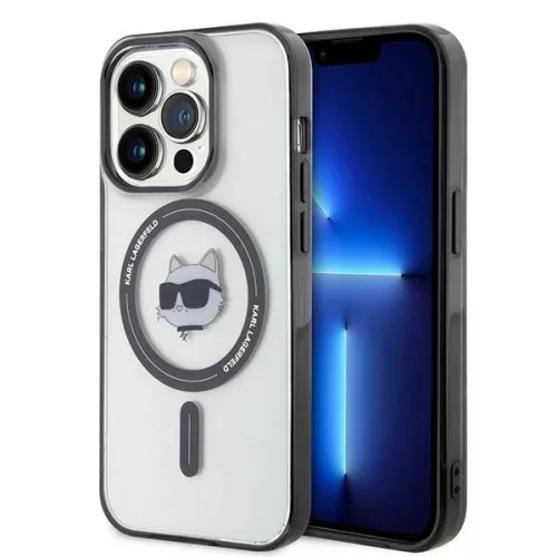 Karl Lagerfeld IML Choupette's Head MagSafe iPhone 15 Pro Max 6,7" KLHMP15XHCHNOTK hátlap, tok, átlátszó