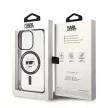 Karl Lagerfeld IML Choupette's Head MagSafe iPhone 15 Pro Max 6,7" KLHMP15XHCHNOTK hátlap, tok, átlátszó