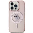 Karl Lagerfeld KLHMP15XHFCCNOP IML Choupette MagSafe iPhone 15 Pro Max 6.7", hátlap, tok, rózsaszín