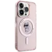 Karl Lagerfeld KLHMP15XHFCCNOP IML Choupette MagSafe iPhone 15 Pro Max 6.7", hátlap, tok, rózsaszín