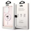 Karl Lagerfeld KLHMP15XHFCCNOP IML Choupette MagSafe iPhone 15 Pro Max 6.7", hátlap, tok, rózsaszín