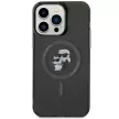 Karl Lagerfeld KLHMP15XHGKKCNOK Karl&Choupette Glitter MagSafe iPhone 15 Pro Max 6.7", hátlap, tok, fekete