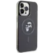 Karl Lagerfeld KLHMP15XHGKKCNOK Karl&Choupette Glitter MagSafe iPhone 15 Pro Max 6.7", hátlap, tok, fekete