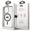 Karl Lagerfeld iPhone 15 Pro Max IML Karl's Head MagSafe (KLHMP15XHKHNOTK) MagSafe hátlap, tok, átlátszó