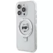Karl Lagerfeld KLHMP15XHMRSCHH iPhone 15 Pro Max 6.7", hátlap, tok, fehér Ring Stand Choupette fej MagSafe