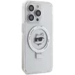 Karl Lagerfeld KLHMP15XHMRSCHH iPhone 15 Pro Max 6.7", hátlap, tok, fehér Ring Stand Choupette fej MagSafe