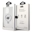 Karl Lagerfeld KLHMP15XHMRSCHH iPhone 15 Pro Max 6.7", hátlap, tok, fehér Ring Stand Choupette fej MagSafe