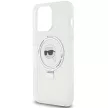 Karl Lagerfeld KLHMP15XHMRSKHHH Ring Stand Karl Head MagSafe iPhone 15 Pro Max 6.7", hátlap, tok, fehér